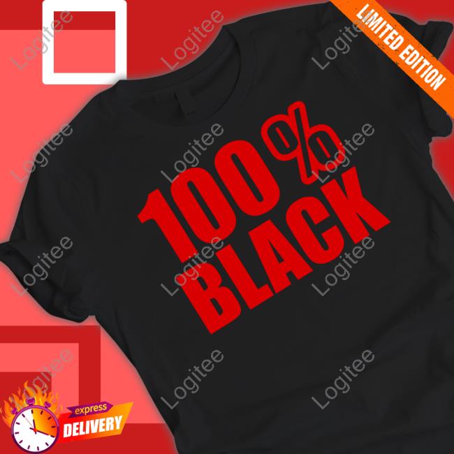 100% Black Tee Shirt